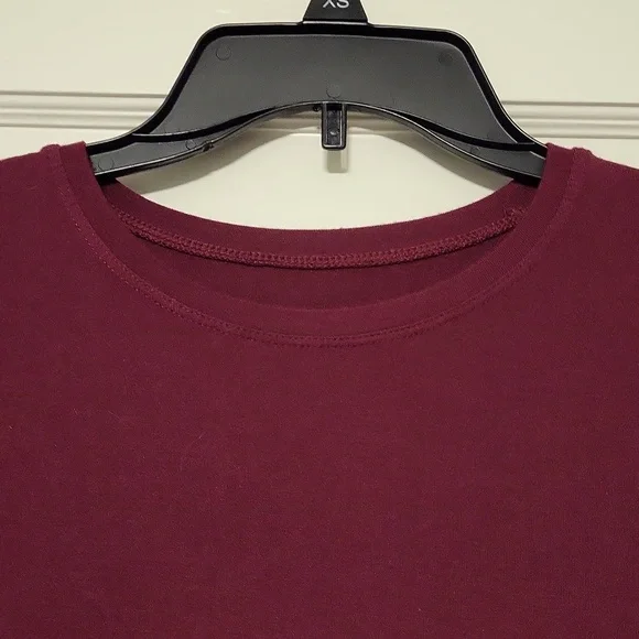 Cuddl Duds long sleeve top, maroon color - Picture 2 of 4
